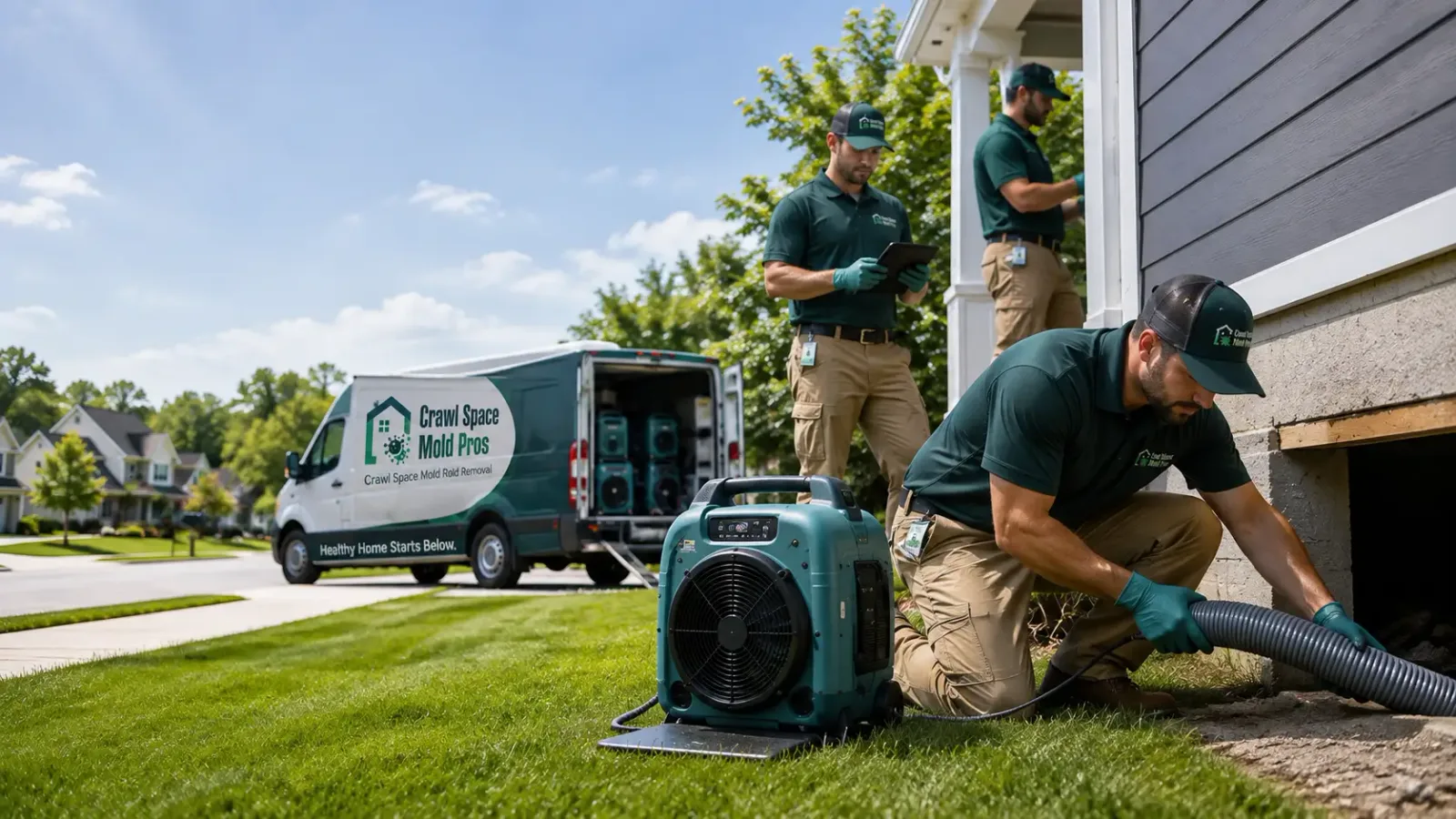 Crawl Space Mold Removal in Mendon, MA